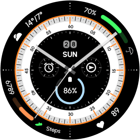 RE56 watch face