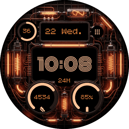 Nixie watch face