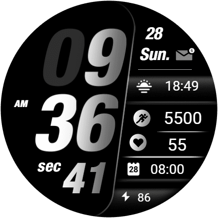 RE02 watch face