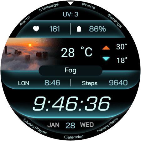 RE64 watch face