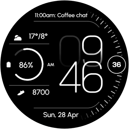 RE53 watch face