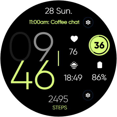 RE20 watch face