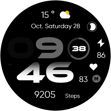 RE35 watch face