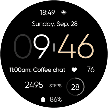 RE19 watch face