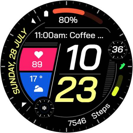 RE58 watch face