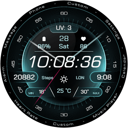 RE63 watch face