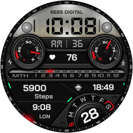 RE65 watch face