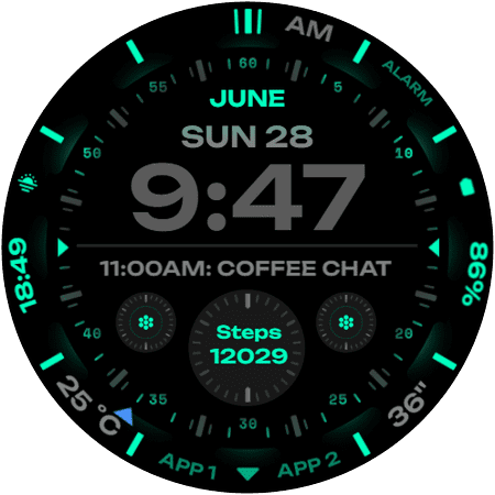 RE68 watch face